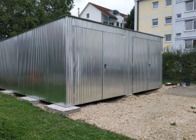 Garáže z pozinkovaného plechu 24
