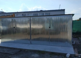 Garáže z pozinkovaného plechu 10