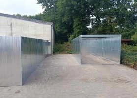 Garáže z pozinkovaného plechu 74