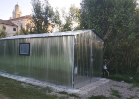 Garáže z pozinkovaného plechu 28