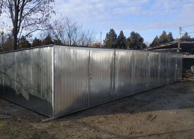 Garáže z pozinkovaného plechu 40