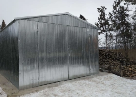 Garáže z pozinkovaného plechu 41