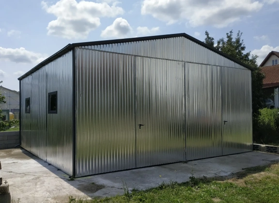 Garáže z pozinkovaného plechu 55